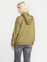 Z0ZR08897 Moss Women Earth Tripper Zip Jacket Volcom Clothing - Image 2