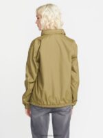 Z0ZR08897 Moss Women Earth Tripper Zip Jacket Volcom Clothing - Image 4