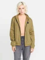 Z0ZR08897 Moss Women Earth Tripper Zip Jacket Volcom Clothing - Image 8