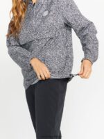 Z0ZR08898 Black White Women Earth Tripper Jacket Volcom Clothing - Image 4