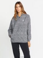 Z0ZR08898 Black White Women Earth Tripper Jacket Volcom Clothing - Image 8