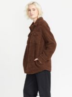 Z0ZR08900 Chocolate Women Silent Sherpa Jacket Volcom Clothing - Image 7