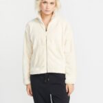 Z0ZR08904 Cloud Women Pheelin Phurry Zip Jacket Volcom Clothing
