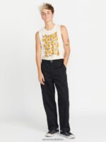 Z0ZR08908 Black Women Thisthatthem Skate Pants Volcom Clothing - Image 5