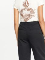 Z0ZR08908 Black Women Thisthatthem Skate Pants Volcom Clothing - Image 6