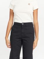 Z0ZR08908 Black Women Thisthatthem Skate Pants Volcom Clothing - Image 8