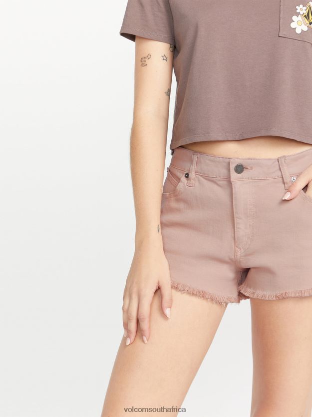 Z0ZR08911 Winter Orchid Women Stoney Stretch Shorts Volcom Clothing - Image 5