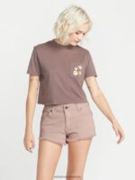 Z0ZR08911 Winter Orchid Women Stoney Stretch Shorts Volcom Clothing - Image 7
