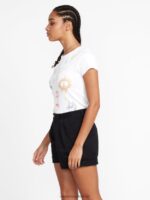 Z0ZR08912 Black Women Frochi Trouser Shorts Volcom Clothing - Image 6