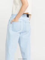 Z0ZR08918 Light Blue Women Weellow Denim Pants Volcom Clothing - Image 11