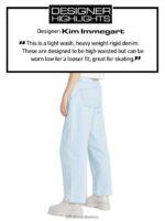 Z0ZR08918 Light Blue Women Weellow Denim Pants Volcom Clothing - Image 4