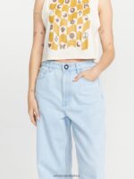 Z0ZR08918 Light Blue Women Weellow Denim Pants Volcom Clothing - Image 10