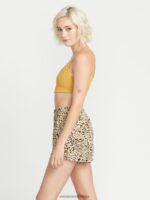 Z0ZR08919 Animal Print Women Meeyoww Shorts Volcom Clothing - Image 2