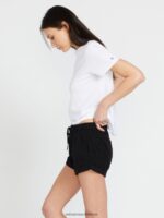 Z0ZR08920 Black Out Women Sunday Strut Shorts Volcom Clothing - Image 2