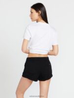 Z0ZR08920 Black Out Women Sunday Strut Shorts Volcom Clothing - Image 5