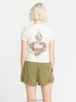 Z0ZR08924 Moss Women Sunday Strut Shorts Volcom Clothing - Image 7
