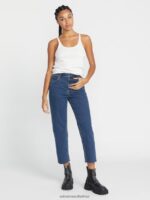 Z0ZR08925 Vintage Women Stoned Straight Pants Volcom Clothing