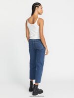 Z0ZR08925 Vintage Women Stoned Straight Pants Volcom Clothing - Image 3