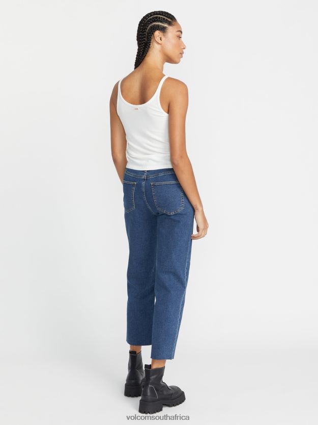 Z0ZR08925 Vintage Women Stoned Straight Pants Volcom Clothing - Image 3