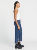 Z0ZR08925 Vintage Women Stoned Straight Pants Volcom Clothing - Image 5