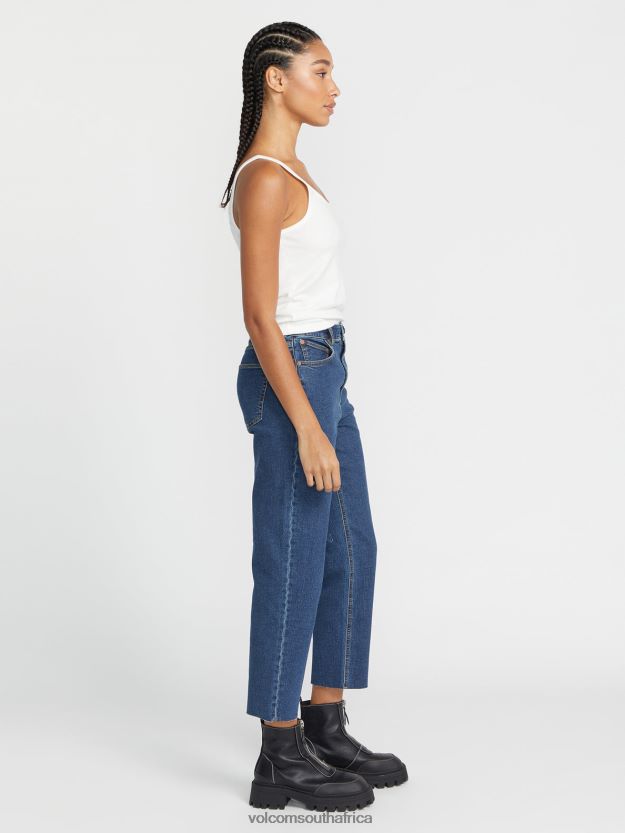 Z0ZR08925 Vintage Women Stoned Straight Pants Volcom Clothing - Image 5