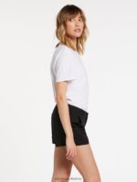 Z0ZR08927 Black Women Frochickie Shorts Volcom Clothing - Image 4