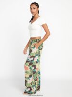 Z0ZR08929 Slate Grey Women Excapism Elastic Waist Pants Volcom Clothing - Image 7