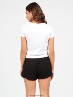 Z0ZR08931 Black Out Women Strutin Stone Shorts Volcom Clothing - Image 2