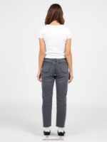 Z0ZR08935 Vintage Black Women Stoned Straight Pants Volcom Clothing - Image 11
