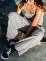 Z0ZR08936 Sand Women Thisthatthem Skate Pants Volcom Clothing
