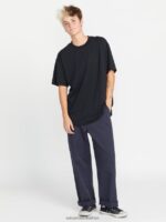 Z0ZR08937 Midnight Blue Women Thisthatthem Skate Pants Volcom Clothing - Image 23