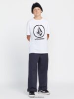 Z0ZR08937 Midnight Blue Women Thisthatthem Skate Pants Volcom Clothing - Image 26