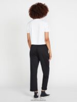 Z0ZR08941 Black Women Frochickie Trousers Volcom Clothing - Image 12