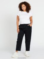 Z0ZR08941 Black Women Frochickie Trousers Volcom Clothing - Image 3