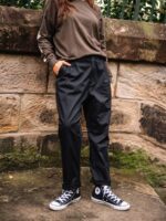 Z0ZR08941 Black Women Frochickie Trousers Volcom Clothing - Image 8