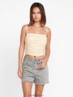 Z0ZR08948 Moonbeam Women Stone Step Hirise Shorts Volcom Clothing - Image 2