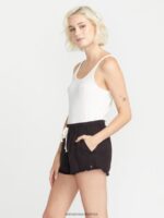 Z0ZR08954 Black Women Strutin Stone Shorts Volcom Clothing - Image 2
