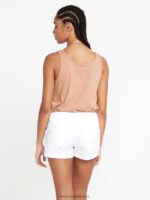 Z0ZR08955 White Women Frochickie Shorts Volcom Clothing - Image 3