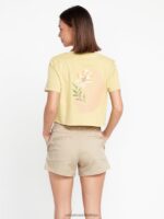 Z0ZR08956 Oxford Tan Women Frochickie Shorts Volcom Clothing - Image 2