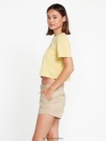 Z0ZR08956 Oxford Tan Women Frochickie Shorts Volcom Clothing - Image 5