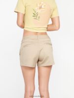 Z0ZR08956 Oxford Tan Women Frochickie Shorts Volcom Clothing - Image 8
