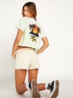 Z0ZR08958 Sand Women Stoney Stretch Shorts Volcom Clothing - Image 9