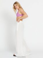 Z0ZR08959 Star White Women Stoneshine Junki Pants Volcom Clothing - Image 3