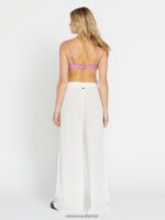 Z0ZR08959 Star White Women Stoneshine Junki Pants Volcom Clothing - Image 7
