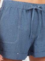 Z0ZR08963 Flight Blue Women Sunday Strut Shorts Volcom Clothing - Image 7