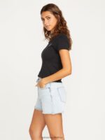 Z0ZR08967 Allover Stone Light Women Stone Step Hirise Shorts Volcom Clothing - Image 5