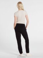 Z0ZR08969 Black Women Lived In Lounge Fleece Pant Volcom Clothing - Image 5