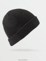 Z0ZR08979 Black Women Full Stone Beanie Volcom Accessories - Image 2