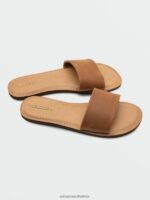 Z0ZR08986 Tan Women Simple Slide Sandals Volcom Footwear