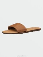 Z0ZR08986 Tan Women Simple Slide Sandals Volcom Footwear - Image 5
